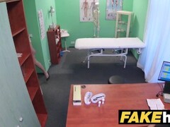 Fake Hospital Frisky shaven pussy Russian babe loves docs cock Thumb