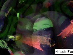 Busty Natasha Shoots A Fun And Sexy Black Light video Thumb