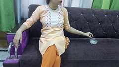 Hindi couple romance, boyfriend convinces girlfriend to have first time sex with love, romantic mood, xxx in Hindi Thumb