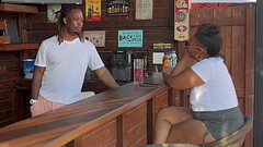 Friendly Conversation Turn into a Meet up after Lonely Stranger Meets a Bar Tender She&rsquo_s into Things Turn Into A Quick Bed Room Fuck Thumb