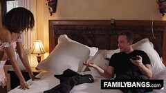 FamilyBangs.com ⭐ Stubborn Ebony Stepsister Mess Around with her Lazy Stepbrother, Olivia Jayy, Van Wylde Thumb