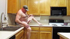 Naked in the kitchen. Thumb