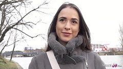 GERMAN SCOUT - Big Butt Saggy Tits Tattoo Girl LydiaMaus96 at Rough Casting Fuck Thumb