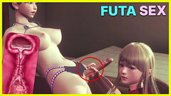 Futanari Fuck Femboy Classmate in College Uniform and Cum On Body - Futa Family Hentai 3D Animation Hard Sex Thumb