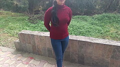 Hot Indian desi village girlfriend was outdoor side fuck with boyfriend in clear Hindi audio Thumb