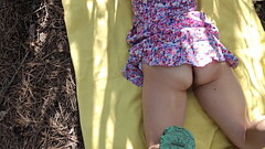 I met my hairy friend riding bicycle in the forest and decided to fuck her hairy cunt outdoor and cummed on her ass. 4K Thumb