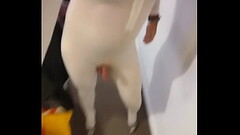 Hot CD in white nylon body suit Thumb