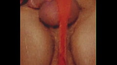 Cute teen body struggling to keep his big floppy cock and huge swollen balls from accidently escaping his tiny beach shorts which ends in a hard penis and a cumshot Thumb