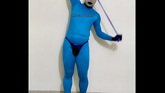 Zentai exercise bij gym Spandex body suit Thumb