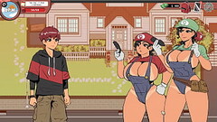 Spooky Milk Life [ Taboo hentai game PornPlay ] Ep.4 outdoor threesome with the mario sisters Thumb