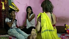 Girlfriend allow her BF for Fucking with Hot Houseowner!! Indian Hot Sex Thumb