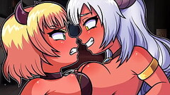 Give an Imp a chance [Femdom Hentai game PornPlay] Ep.16 deepthroat thrusting by pulling her horns Thumb