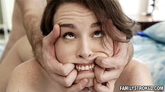 Chris Epic walks into his room and finds his stepdaughter Brooke Johnson touching herself! Chris decides that it'_s time to give his slutty stepdaughter a lesson! Thumb