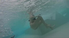 Flashing my dick in front of a hot girl in public pool and helps me and fuck - it'_s very risky with couple near - P2 Thumb