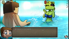 HornyCraft [ Parody Hentai game PornPlay ] Ep.21 the creeper girl gave us a public titjob on the beach before we gave her a first pussy creampie Thumb