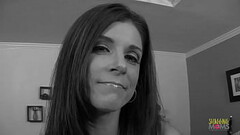 Brunette MILF with small tits gets her hairy pussy drilled by a BBC Thumb