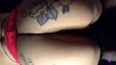 Horny milf sucking a big dick Thumb