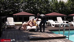 BTS of the scene: First anal ever 0% pussy for this New girl, she'_s love huge cock when it destroys her ass! Thumb