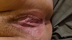 Fucking my wife'_s sloppy wet loose hairy BBW pussy Thumb