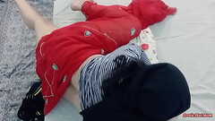 Because of the security camera, my step sister'_s truth was exposed and she was caught having sex in hijab with my friend Thumb