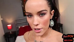 POV mediumboobed amateur babe closeup fucked after oral Thumb