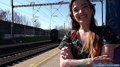Reality POV tattooed babe public outdoor fucked 4money Thumb