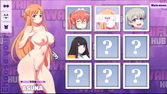 Waifu Hub [Hentai parody game PornPlay ] Ep.5 Asuna Porn Couch casting - she loves to cheat on her boyfriend while doing anal sex Thumb