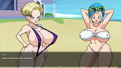 Super Slut Z Tournament 2 [Dragon Ball Hentai game Parody] Ep.2 android 18 sex against her doppleganger Thumb