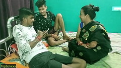 Indian hot wife shared with friend! Real hindi sex Thumb