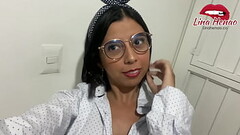 I tell my neighbor to fix my computer, I pay him by sucking his dick and letting him put his whole dick in my pussy, I'_m a hot bitch with a big ass Thumb