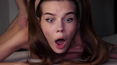 OMG, MY ASS IS TOO TIGHT! Cute 18 Yo Teen STRUGGLES During Painful Anal Fuck - Alina Foxxx Thumb