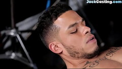Hunky Latino anal stuffed by inked amateur stud after bj Thumb
