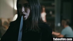 Best friends have no choice but to fuck with their stalker Thumb