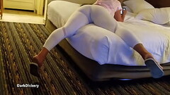 Big booty blonde with leggings and camel toe picked up and fucked hard Thumb