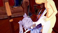 Genshin Impact Hentai - Aether x Ganyu Handjoob and fucked - Japanese Asian Manga Anime Game Porn Thumb