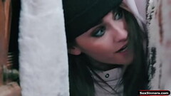 SexSinners.com - Busty milf spanks her next door neighbor Thumb