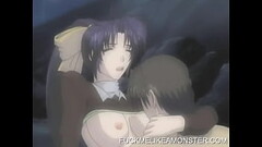 Busty hentai teen fucks her man on the beach Thumb