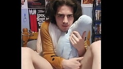 Twink decides to put on Doge Hoodie and Fuck his stuffed Croconana Thumb