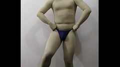 Zentai muscle man skinsuit mask Thumb
