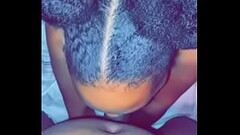 Sunset rain sucking on a big black sloppy deep throat Thumb