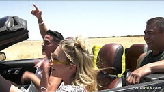 Thick slut Adira Allure picks up 2 hitchikers Thumb