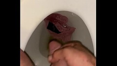 Piss and cum on thong Thumb