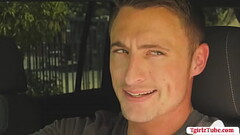 Horny Guy bangs TBabbe Jamie on the park Thumb