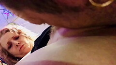 Blonde with sexy eyes!!!! Eating her pussy! Licking ass! Stuffing that throat with that big cock! Thumb