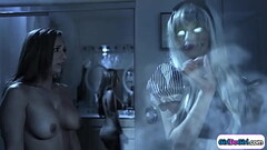 Brunette tribs redhead wife on Christmas Thumb