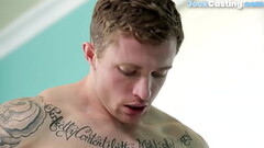 Casting jock drilled by ripped hunk after bj Thumb