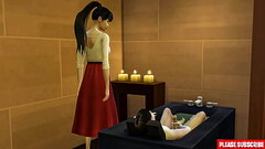 Asian step-mom Helping stepson Masturbate In The Bath || step-mom Catches Her step-son Masturbating Thumb