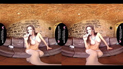 Solo milf, Cynthia Velons is often masturbating, in VR Thumb